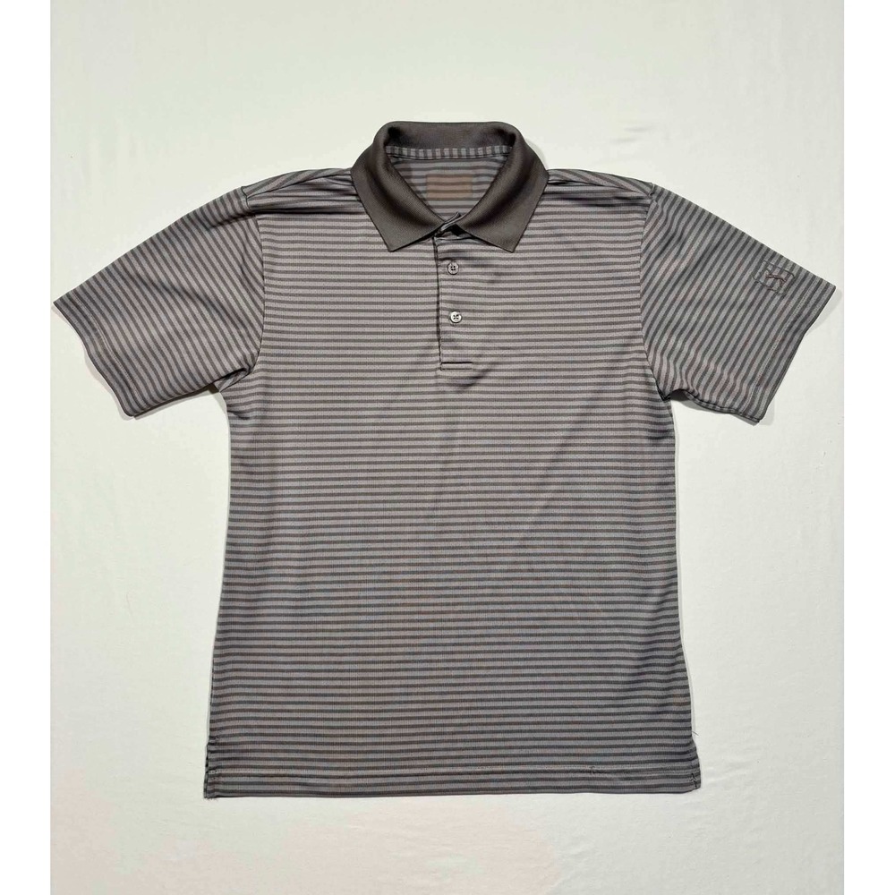 PGA Tour Mens Med Striped Short Sleeve Golf Polo Shirt‎ Performance Top